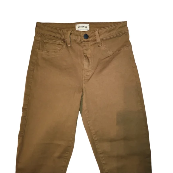 L'AGENCE Margot High Rise Ankle Skinny Stretch Cotton Ankle Jeans - Picture 4 of 14